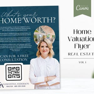 Real Estate Home Valuation Flyer | Introduction Flyer | Real Estate Marketing | Home Equity Flyer | CMA Property Flyer | CMA Mailer