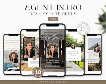Makler Intro Makramee Instagram Reels | Canva Vorlagen (Digitaler Download)