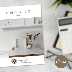 Minimal Pre Listing Guide | Seller Guide | Real Estate Pre Listing Guide Template | Pre Listing Presentation | Real Estate Marketing | Canva