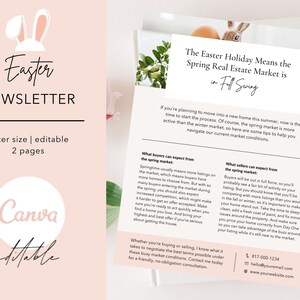 Boletín de Pascua, Marketing inmobiliario de primavera, Boletín inmobiliario de Pascua, Boletín inmobiliario de marzo, Folleto de agricultura de primavera
