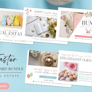 Cartolina immobiliare di Pasqua, Marketing immobiliare, Biglietto pop-up per agente immobiliare, Modello di cartolina per agente immobiliare, Gestione immobiliare / Canva