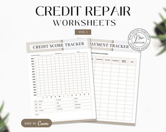 Kredit-Reparatur-Arbeitsblätter (Digitaler Download)