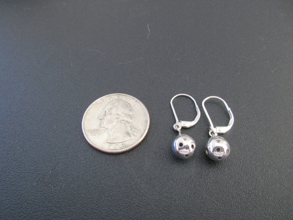 Sterling Silver Leverback Pickleball Earrings pbe38 Etsy