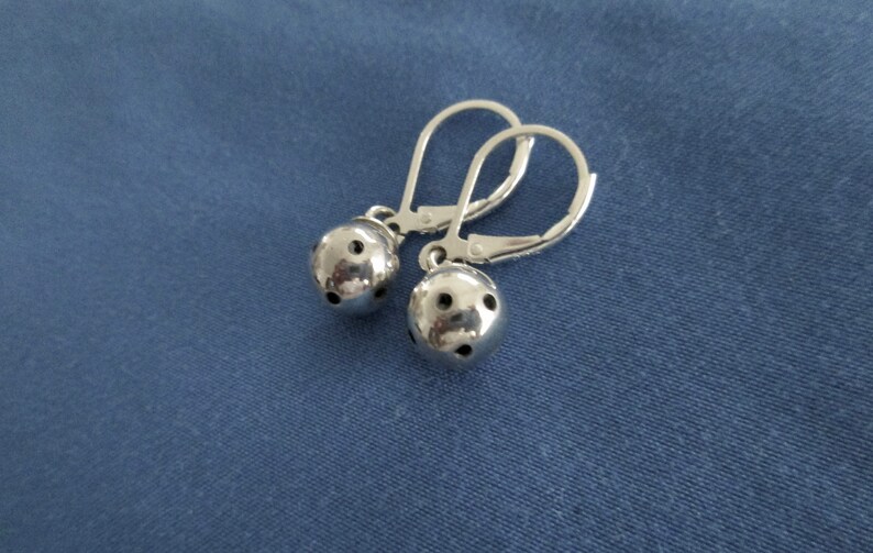 Sterling Silver Leverback Pickleball Earrings pbe38 Etsy