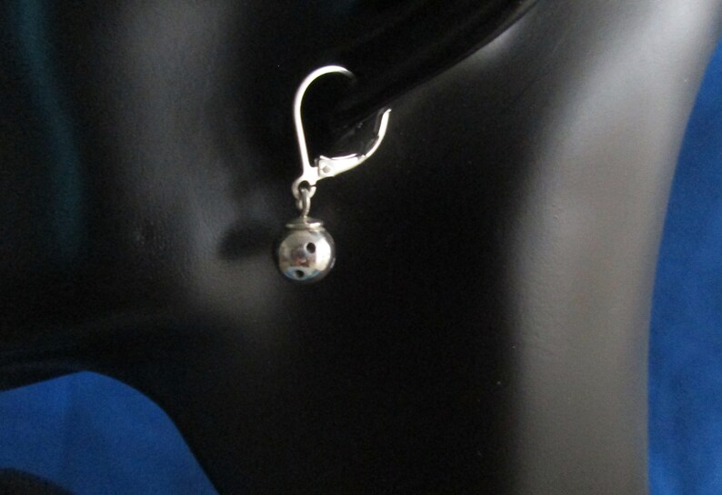 Sterling Silver Leverback Pickleball Earrings pbe38 Etsy