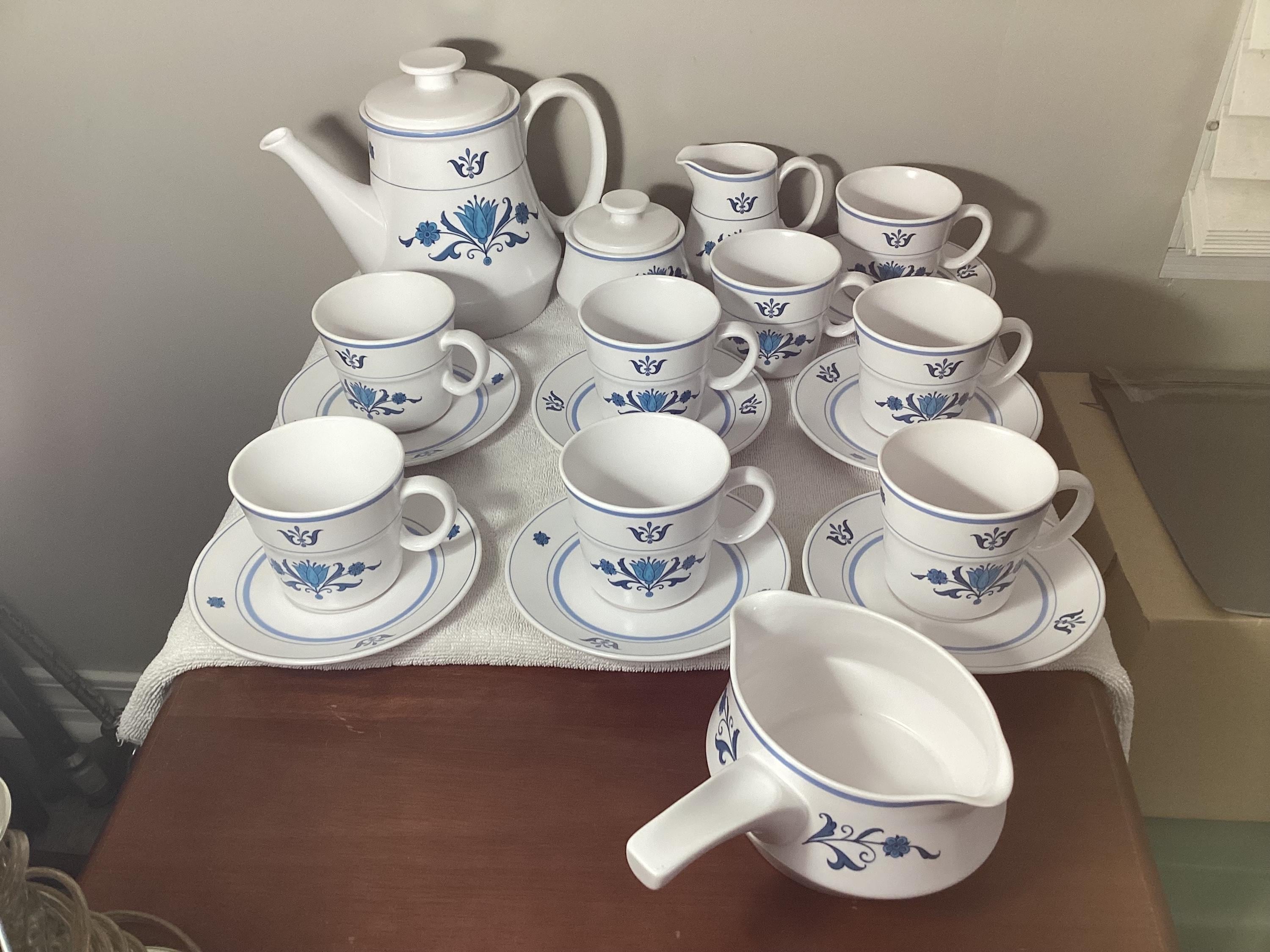 Noritake Blue Teapot - Etsy