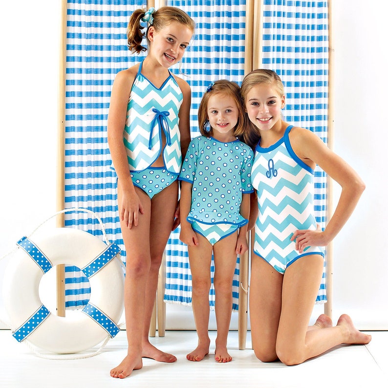 Auburn Swim Tankini Set PDF Sewing Pattern Sizes 4-16 image 2