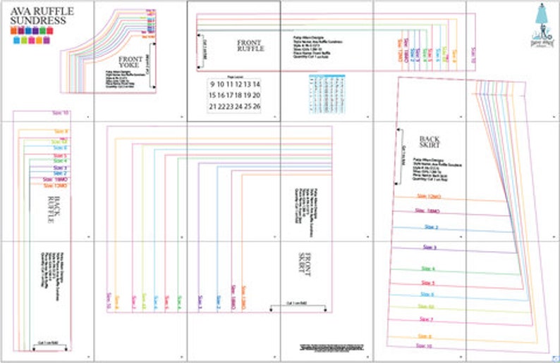 Ava Ruffle Sundress PDF Sewing Pattern image 4