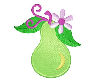 Pear Machine Embroidery Instant Download by Patsy Aiken Designs