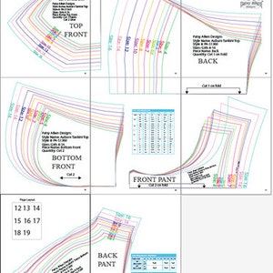 Auburn Swim Tankini Set PDF Sewing Pattern Sizes 4-16 image 4