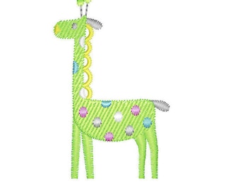 Giraffe Embroidery Design Instant Download