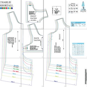 Charlie Shortall /Jon Jon PDF Sewing Pattern image 5