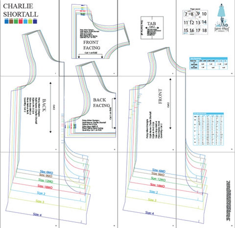 Charlie Shortall /Jon Jon PDF Sewing Pattern image 5