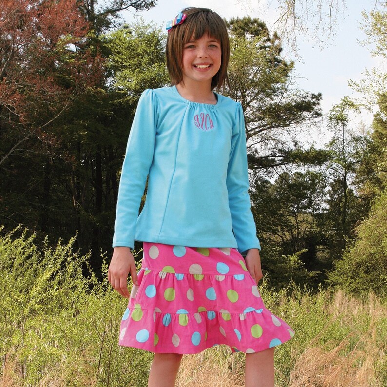 Grace Skirt With 2 Ruffle Variations PDF Sewing Pattern image 1