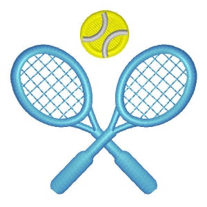Tennis Embroidery Design Instant Download