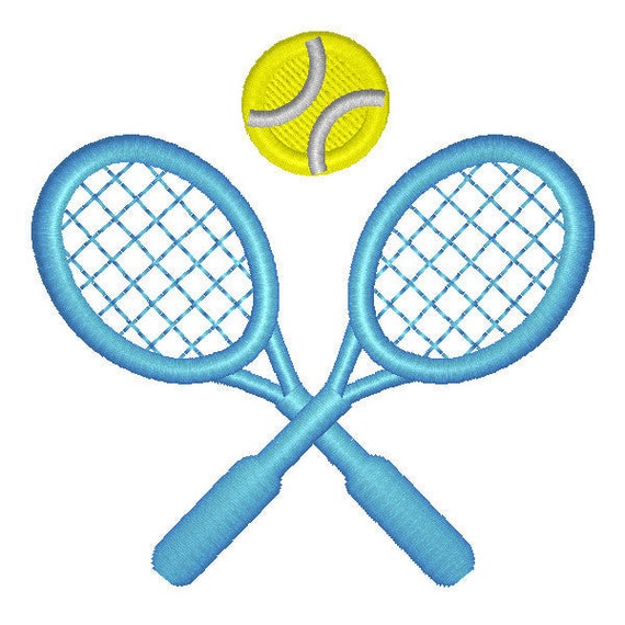 Tennis Embroidery Design Instant Download Etsy