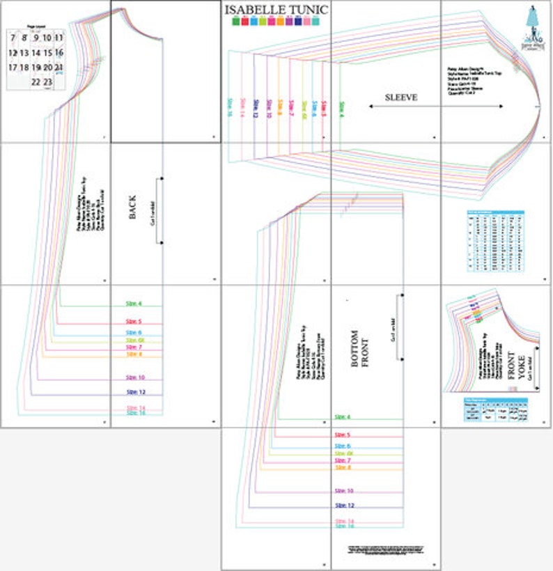 Isabelle Tunic Top Pattern PDF Sewing Pattern image 4