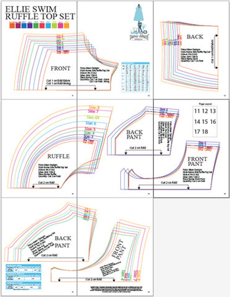 Ellie Swim Ruffle Top Set Pattern image 5