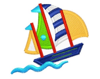 Sailboat Embroidery