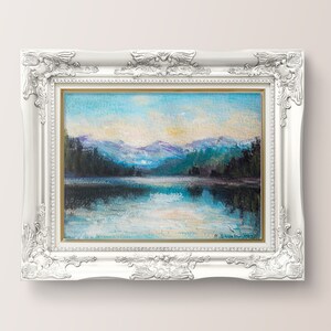 Original Wall Art. ORIGINAL painting, Acrylic on paper &quot;REFLECTION v2&quot;