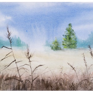 Original Wall Art. ORIGINAL WATERCOLOR : Once upon a time