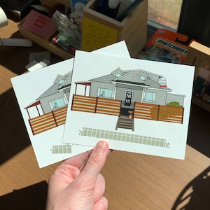 Cartes postales pour changement d'adresse, Cadeau personnalisé, Cadeau pour un nouveau voisin, Cadeau pour agent immobilier, Cartes postales pour une nouvelle maison, Faire-part de déménagement personnalisé