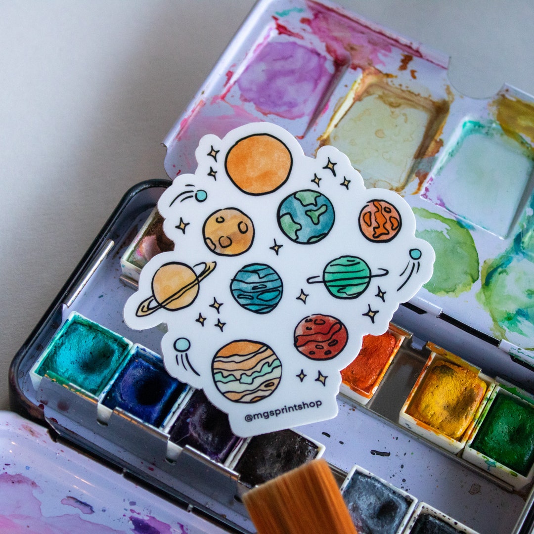 Planet Sticker, Solar System Sticker, NASA Sticker, Gift for Space Fan ...