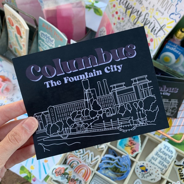 Columbus Ga Postcard | Georgia Postcard | Fountain City Post Card | Fountain City | Georgia Tourism