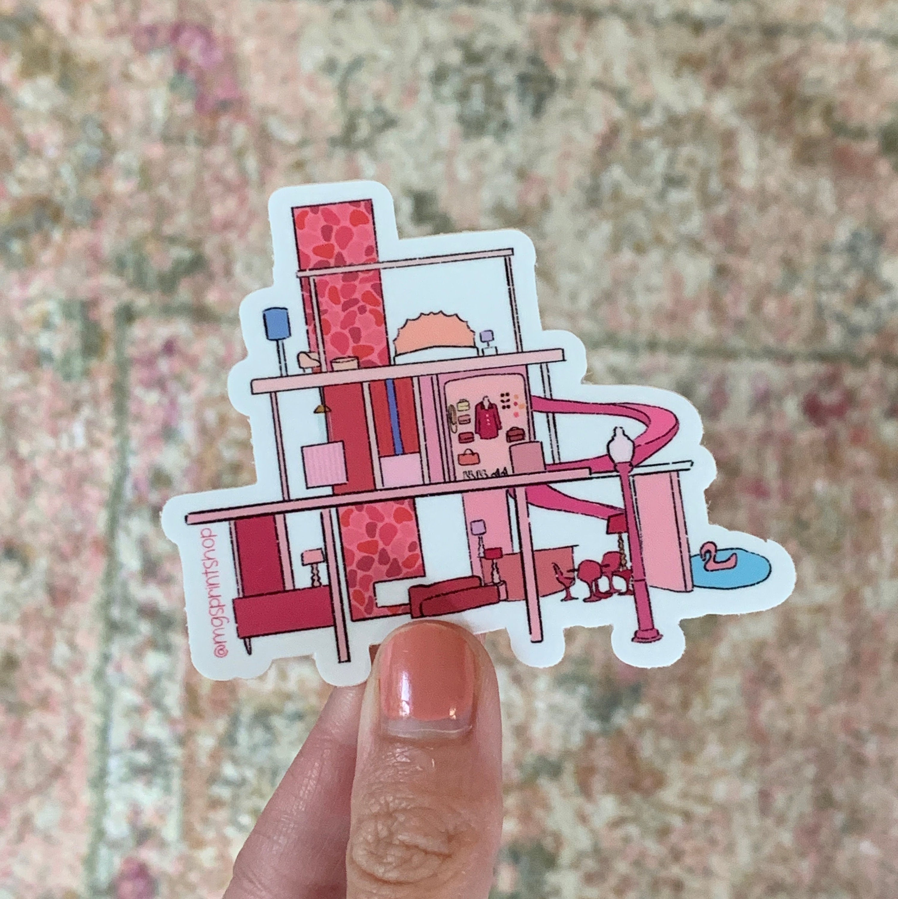 Barbie Dream House Sticker Etsy
