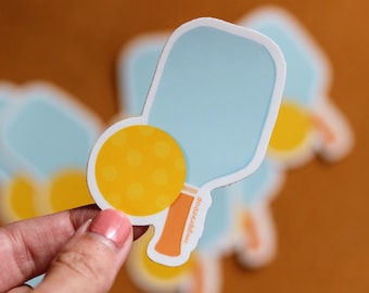 Pickleball Sticker, Paddle Sticker, Pickleball Paddle, Preppy Sticker, Pickleball Paddle and Ball