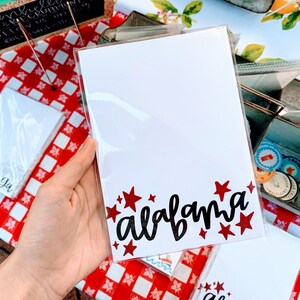 Stars Fell on Alabama Notepad | Alabama Notepad | Alabama Papeterie | Al Notepad | Cadeau d'| Cadeau pour son | Cadeau pour lui