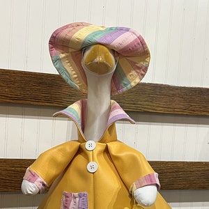 Goose Clothes and more: Gary Goose Needed a  Yellow Slicker Goose Outfit by Silly Goose