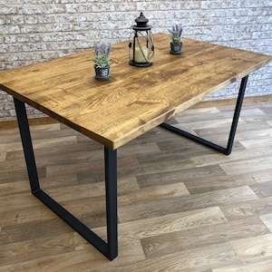Industrial Dining Table, Reclaimed Dining Table, Kitchen Table image 3