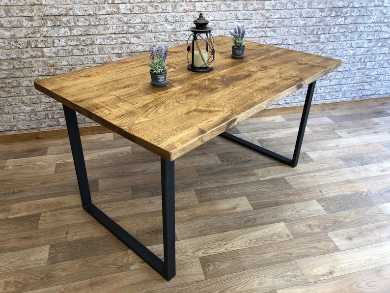 Industrial Dining Table, Reclaimed Dining Table, Kitchen Table image 3