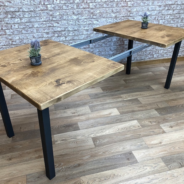 Extendable Dining Table,  Reclaimed Dining Table, Kitchen Table