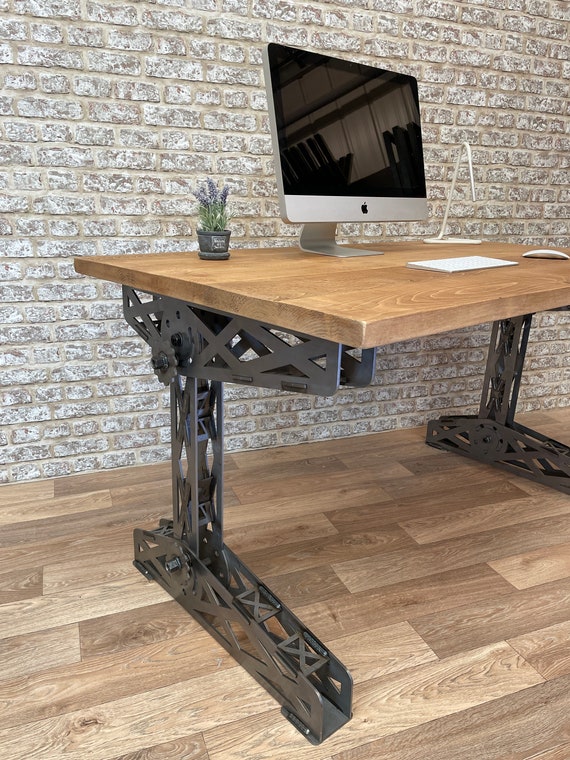 Office Desk Computer Desk Industrial Desk Office Furniture Etsy
