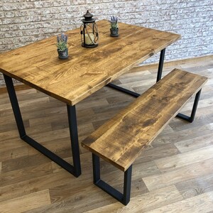 Industrial Dining Table, Reclaimed Dining Table, Kitchen Table image 8