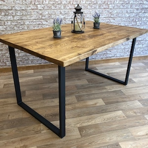 Industrial Dining Table, Reclaimed Dining Table, Kitchen Table image 4