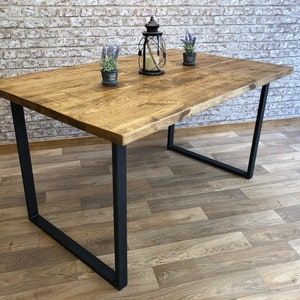 Industrial Dining Table, Reclaimed Dining Table, Kitchen Table image 5