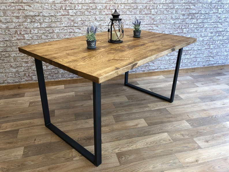 Industrial Dining Table, Reclaimed Dining Table, Kitchen Table image 5