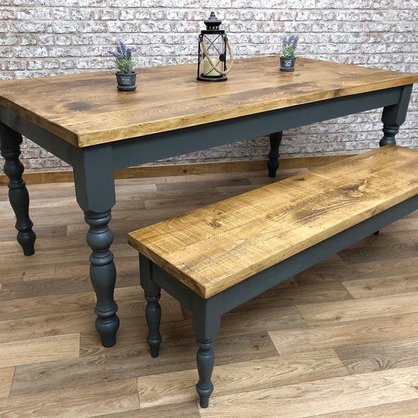 Rustic Reclaimed Farmhouse Dining Table, Farm House Table,  Rustic Dining Table, Customised Table, Handmade Table