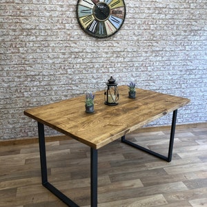 Industrial Dining Table, Reclaimed Dining Table, Kitchen Table image 2