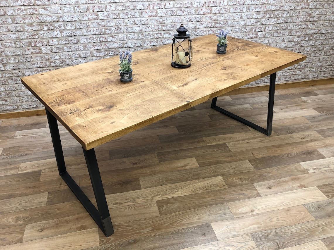 Extendable Dining Table Reclaimed Dining Table Kitchen Etsy UK