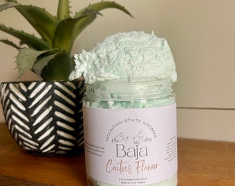 Emulsifying Exfoliating Body Scrubs | Colorful Sugar Scrubs Soap | Whipped Shea Body | Scented Wash | foaming lather | Baja Cactus