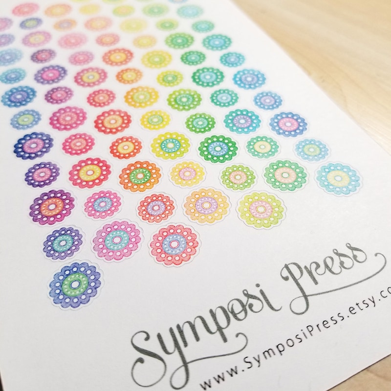 Craft Colored Stickers - Etsy UK