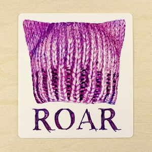 Pussyhat Aufkleber / Autoaufkleber auf wetterfestem Vinyl - LARGE