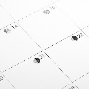 TINY MOONS *4-phases* in Black/white - Lunar Tracking / Moon Phases ...