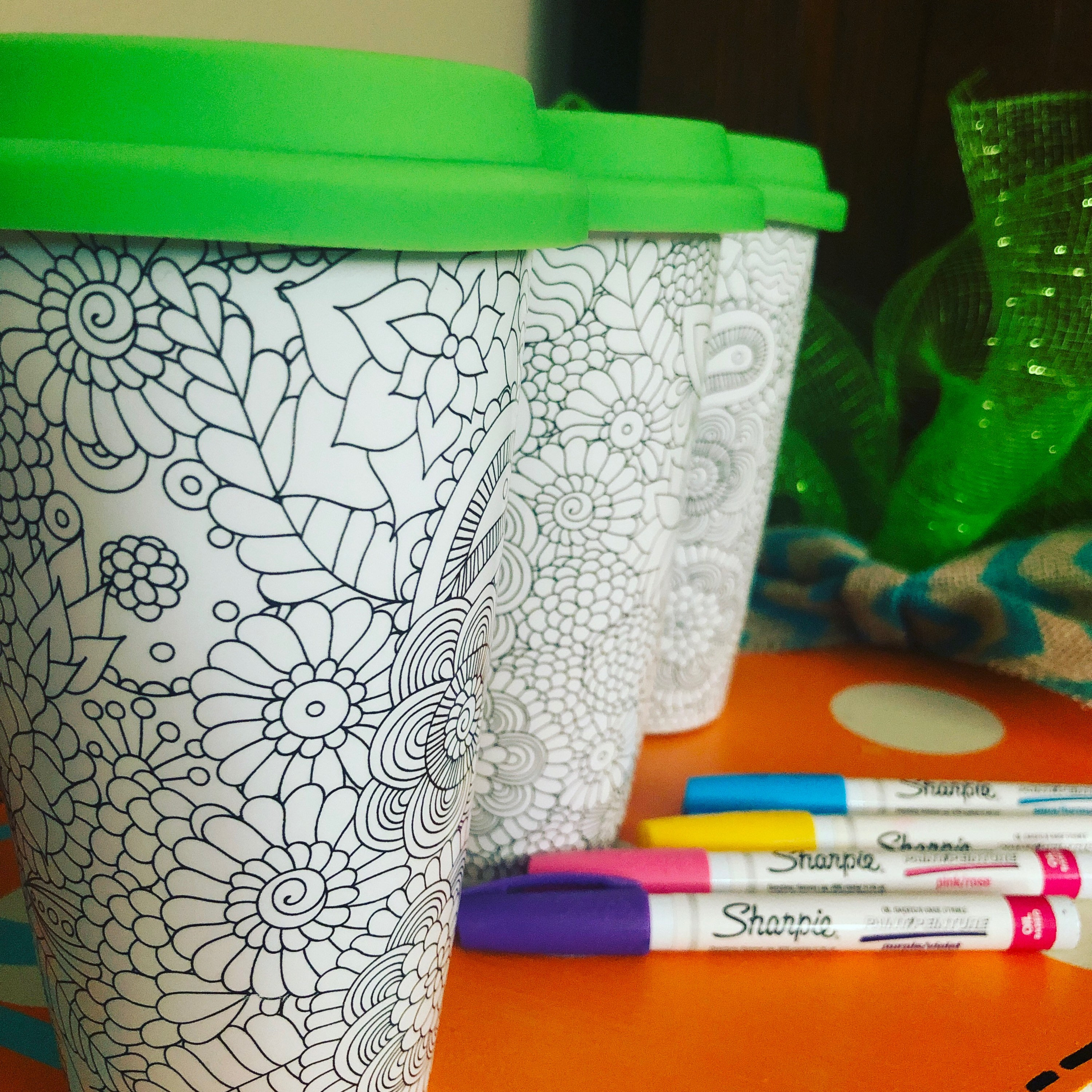 Paint your own travel mug with 5 paint pens Etsy