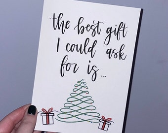 DIGITAL DOWNLOAD Christmas card, holiday card, hand lettered Christmas card