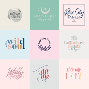 individuelles Logo-Design, Logo-Design, Logo-Paket, Visitenkarten-Design, Dankeskarten-Design, einzigartiges Logo, Logos